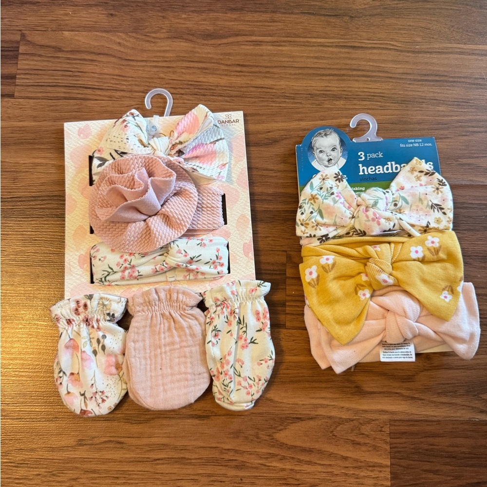 Gerber Pink and Yellow Hair Accessories Set